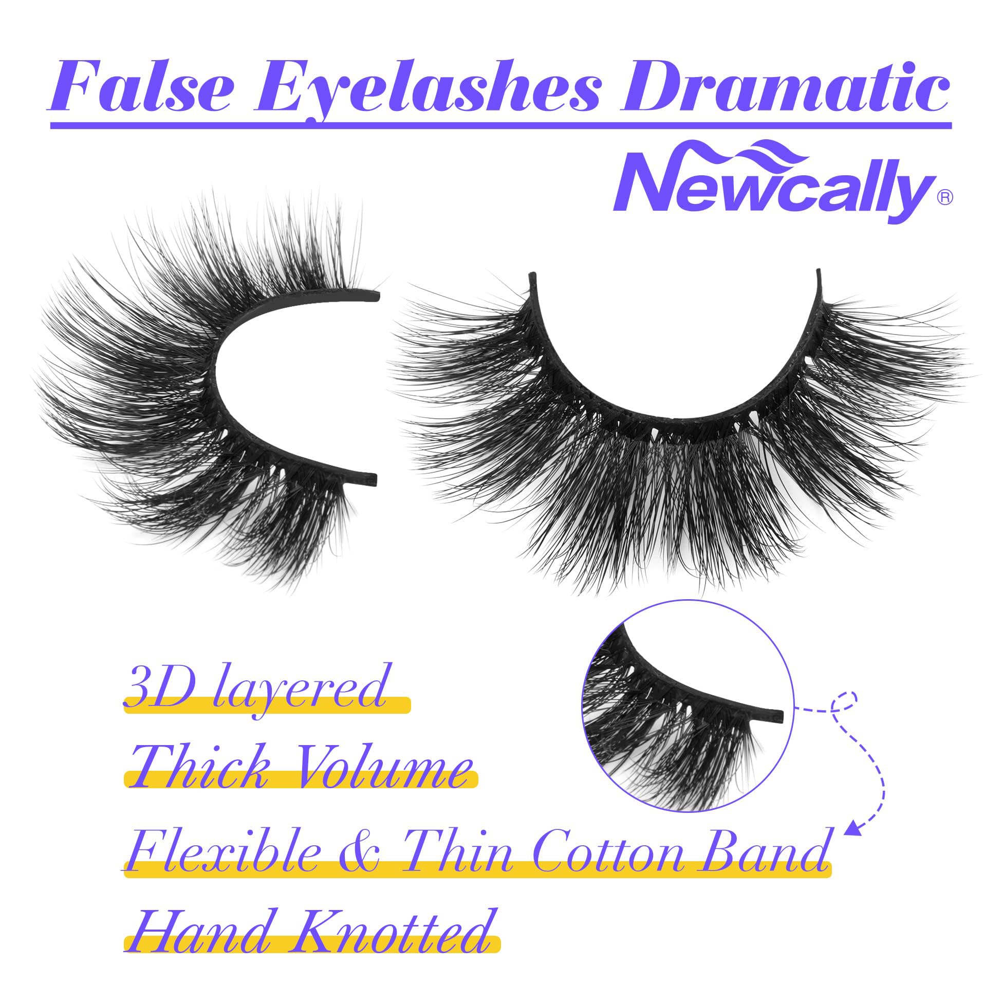 Newcally faux cils 20 mm – réutilisables jusqu’à quinze fois avec soin.
