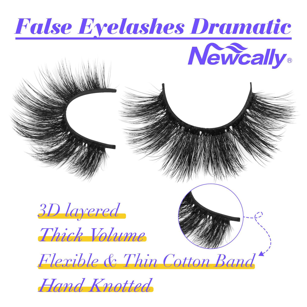 Newcally faux cils 20 mm – réutilisables jusqu’à quinze fois avec soin.