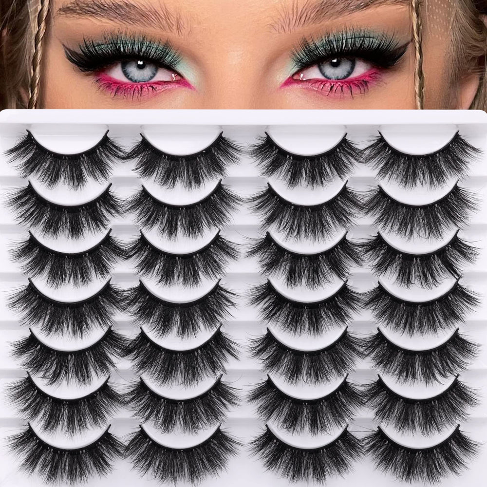 Newcally cils 20 mm – volume épais et wispy pour un contraste élégant.