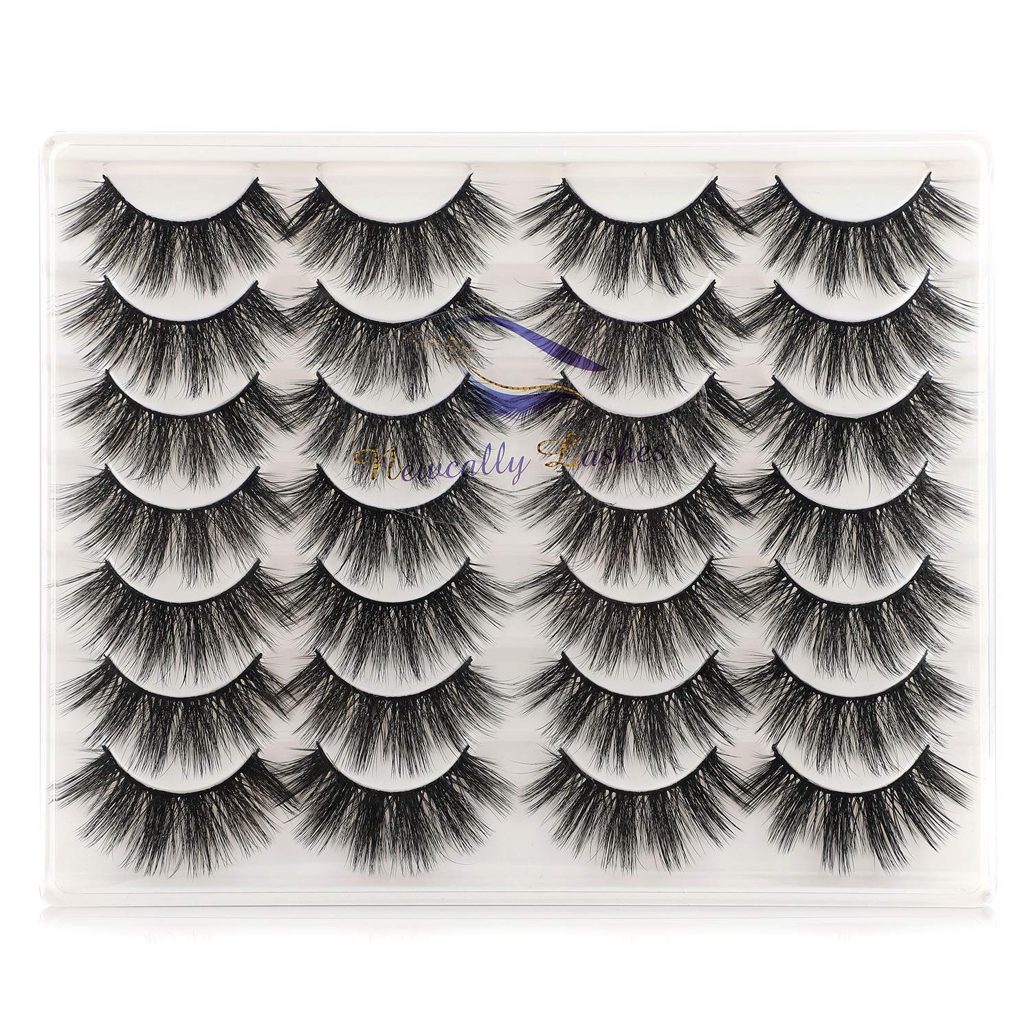 Newcally cils 20 mm – multipack de 14 paires pour varier les looks.