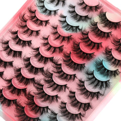 Newcally cils-faux bande russe 20mm pour un regard puissant et structuré.