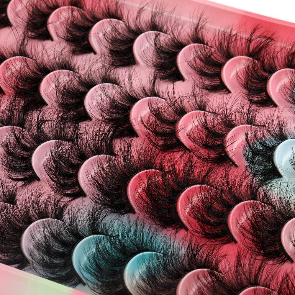Newcally cils-faux étui élégant pour rangement pratique.