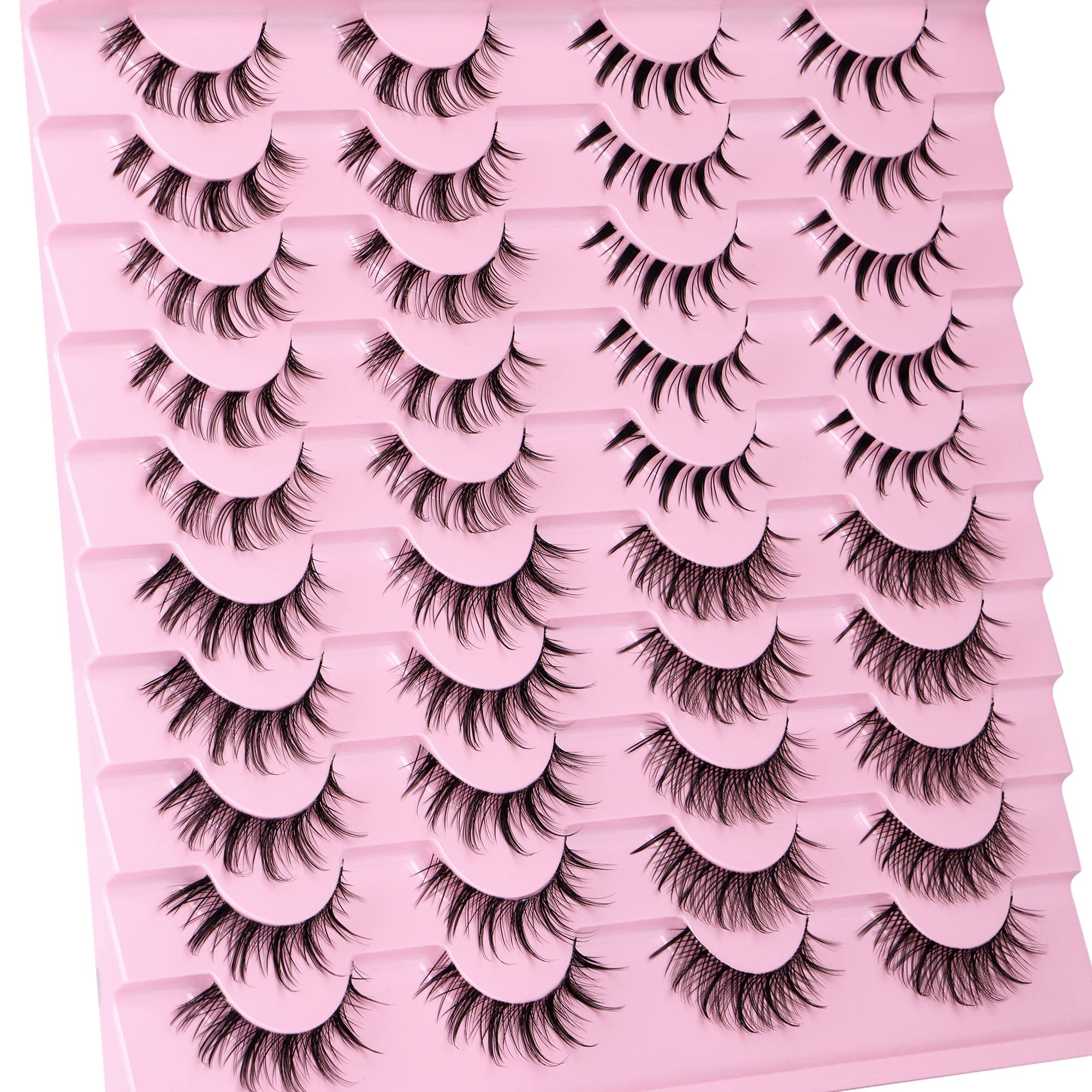 Newcally cils manga regard naturel: aspect discret et doux