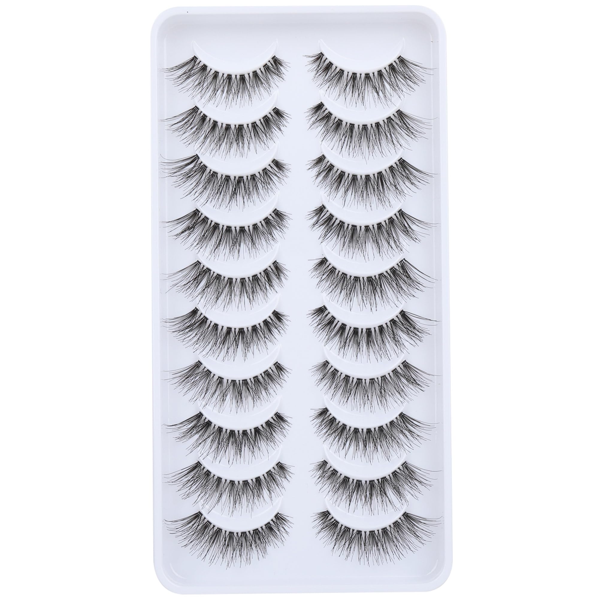 Newcally Cils naturels effet-plume avec bande invisible pour un regard subtil