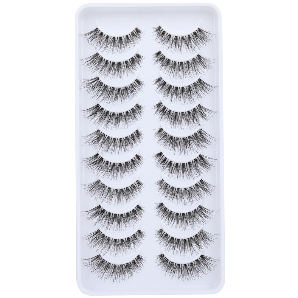 Newcally Cils naturels effet-plume avec bande invisible pour un regard subtil