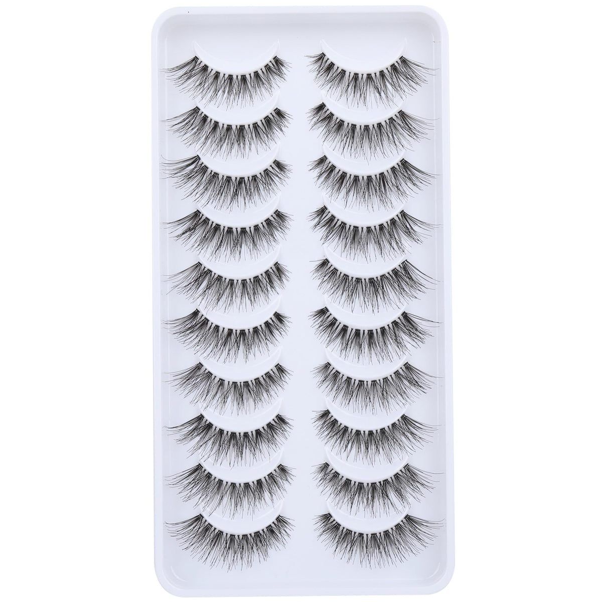 Newcally Cils naturels effet-plume avec bande invisible pour un regard subtil