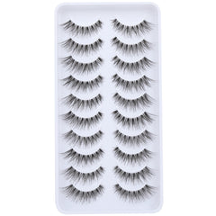 Newcally Cils naturels effet-plume avec bande invisible pour un regard subtil