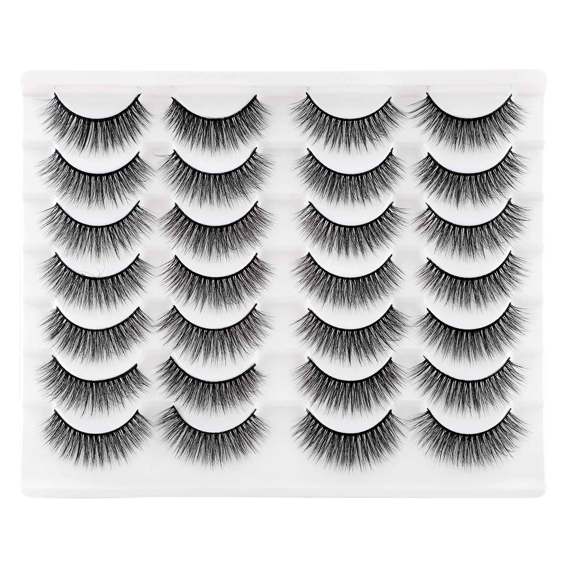 Newcally Cils naturels effilés, regard doux et subtil pour tous les jours.