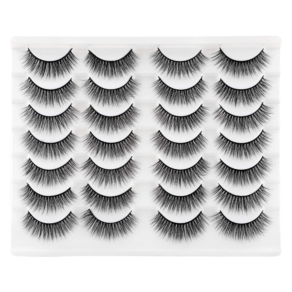 Newcally Cils naturels effilés, regard doux et subtil pour tous les jours.