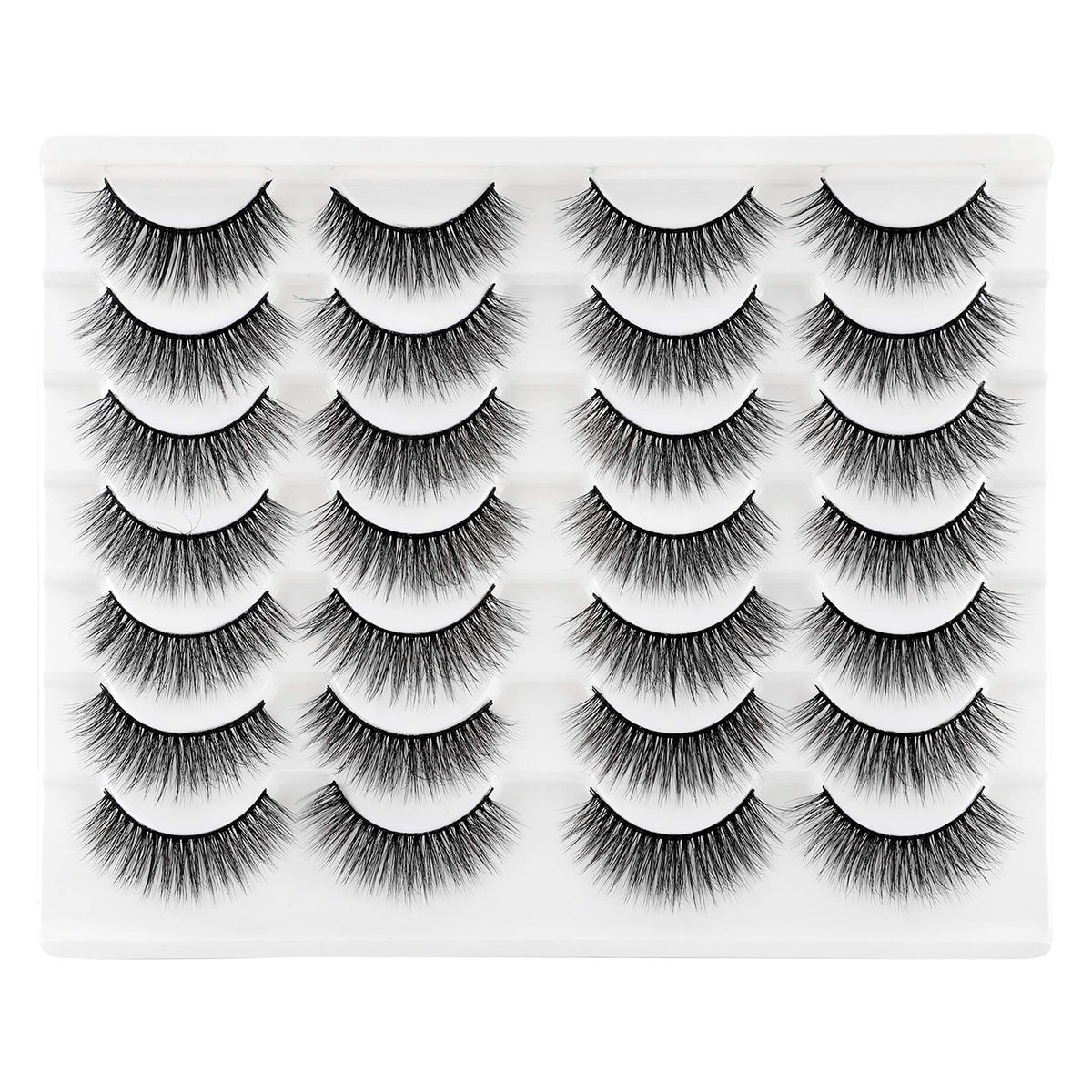 Newcally Cils naturels effilés, regard doux et subtil pour tous les jours.