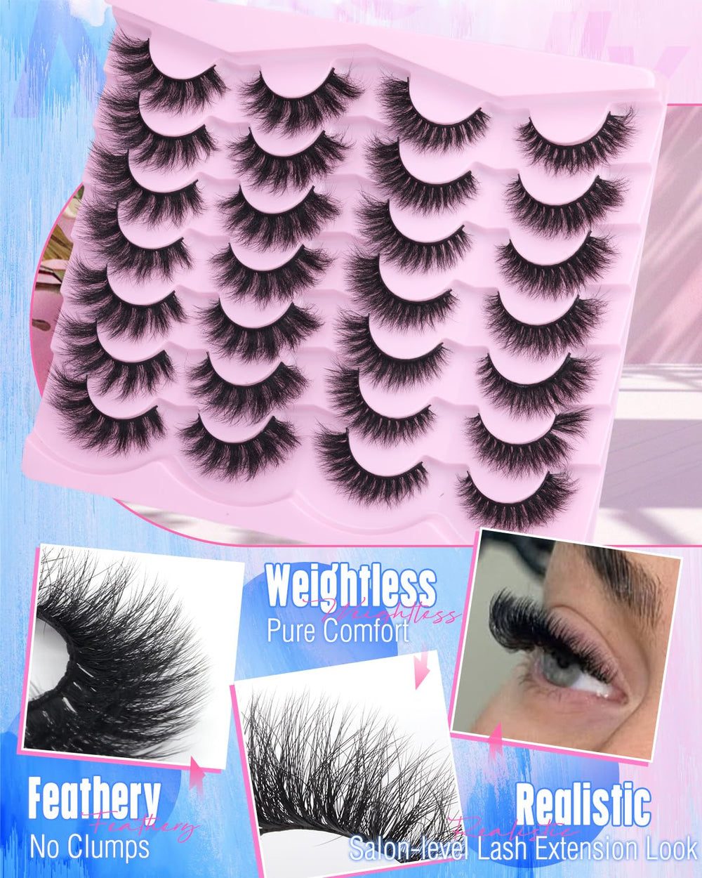 Newcally cils lot 14 paires