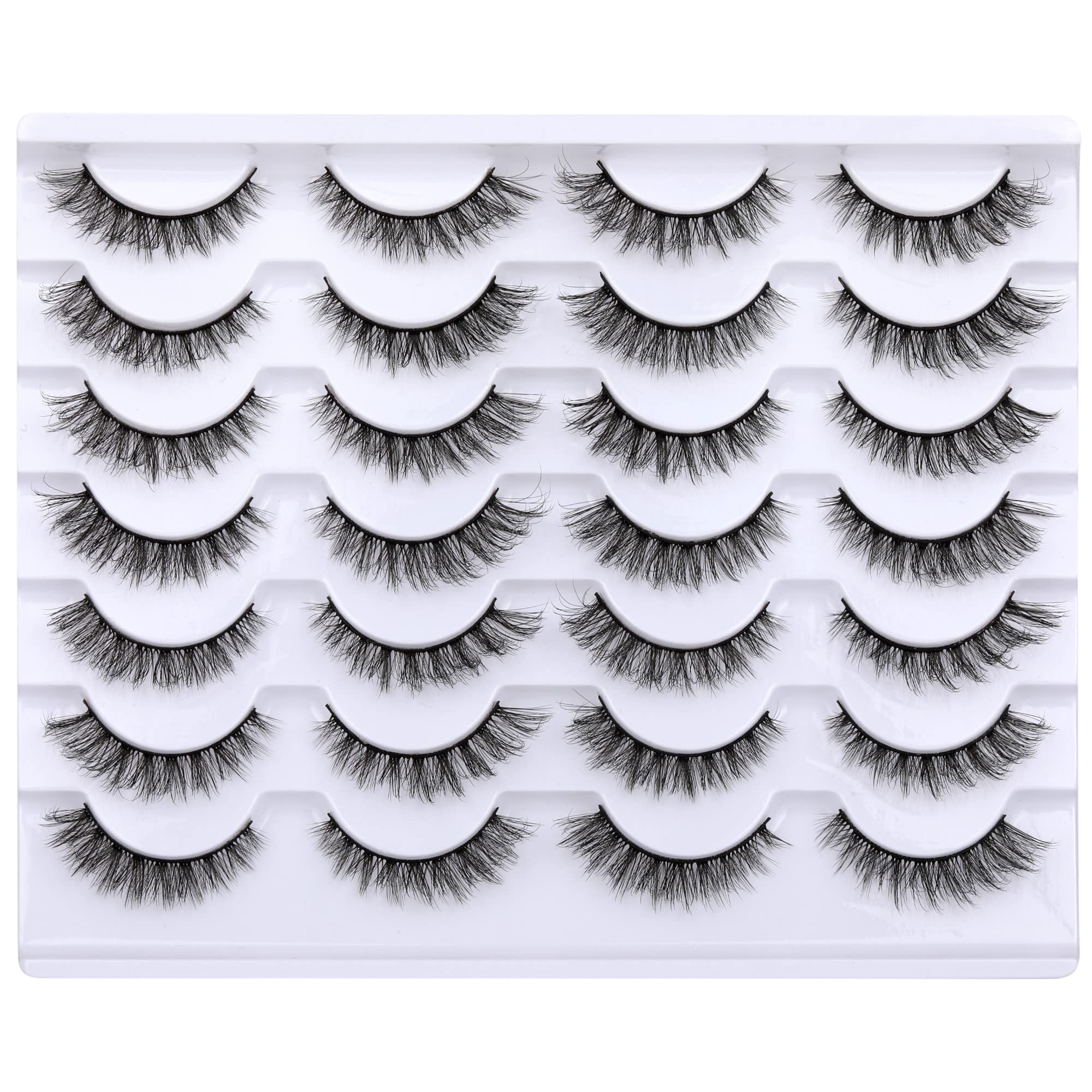 Newcally cils regard naturel 12 mm pour un fini doux et discret