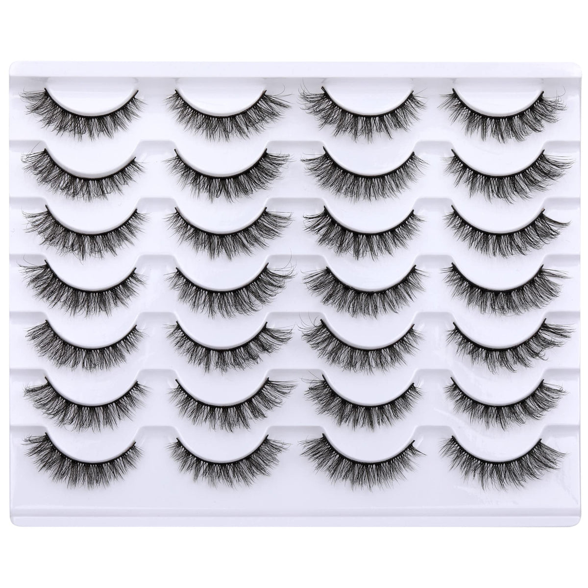 Newcally cils regard naturel 12 mm pour un fini doux et discret
