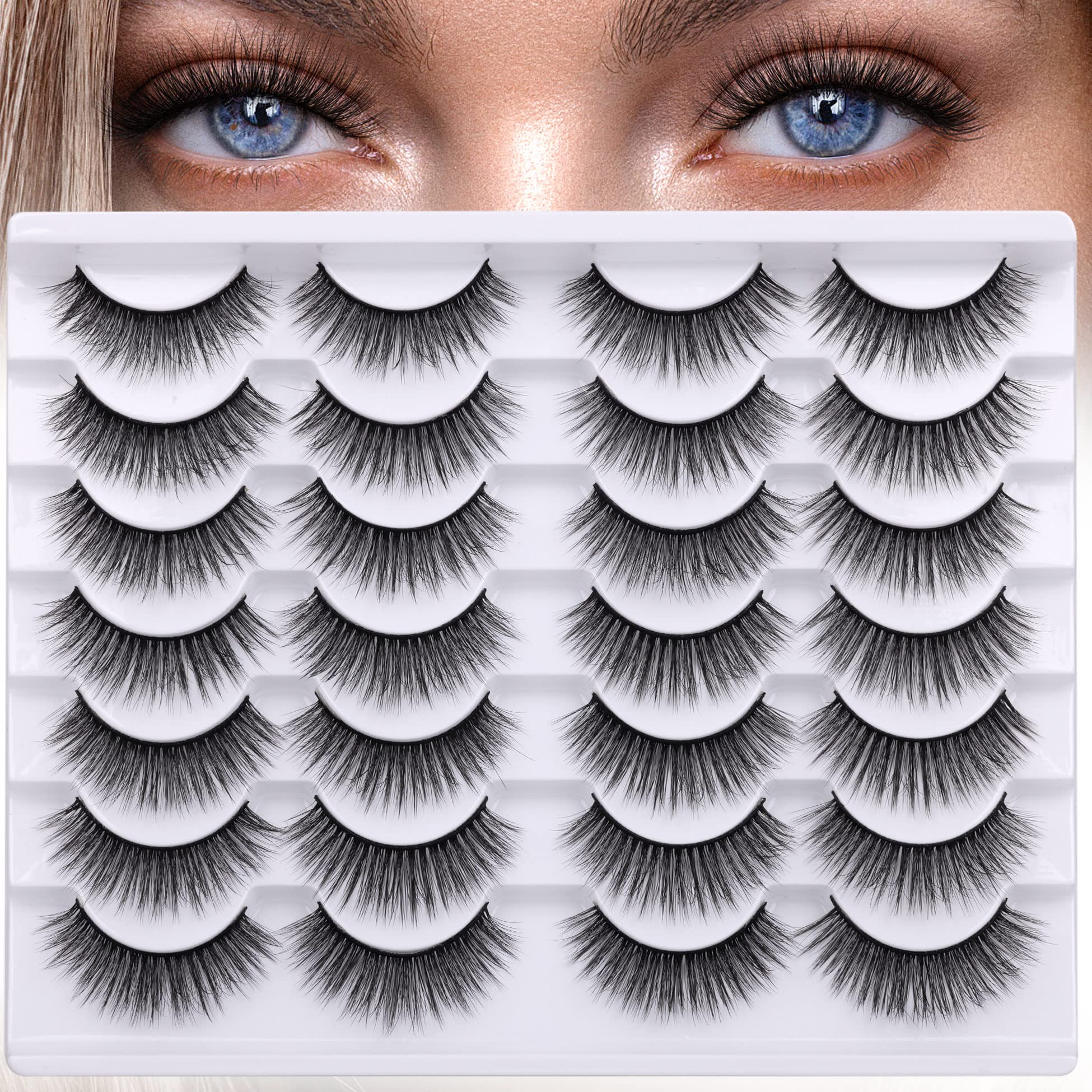 Newcally Cils sans cruauté, fibres premium pour un rendu naturel.