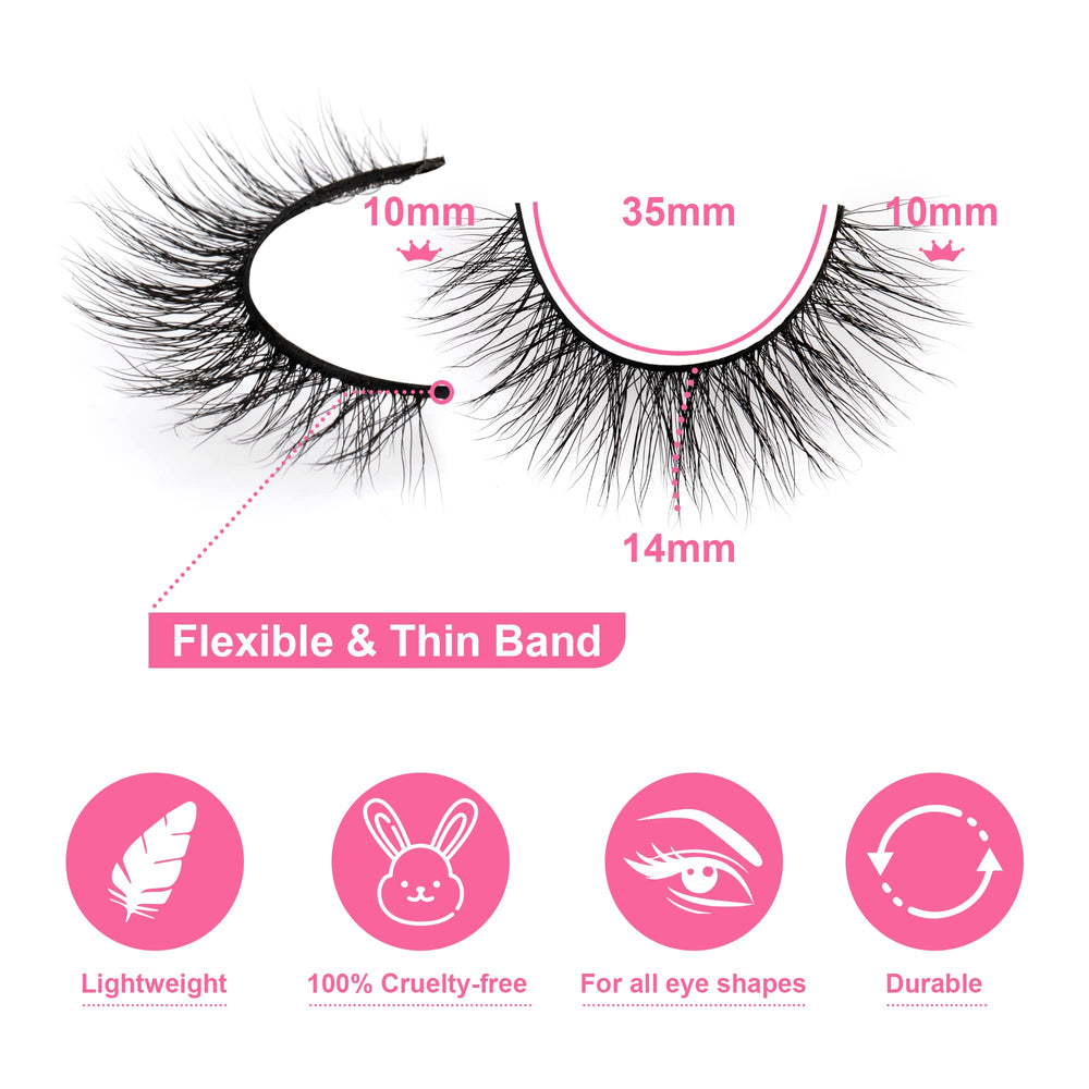 Newcally cils pour une utilisation quotidienne offrant un regard naturel et rapide.
