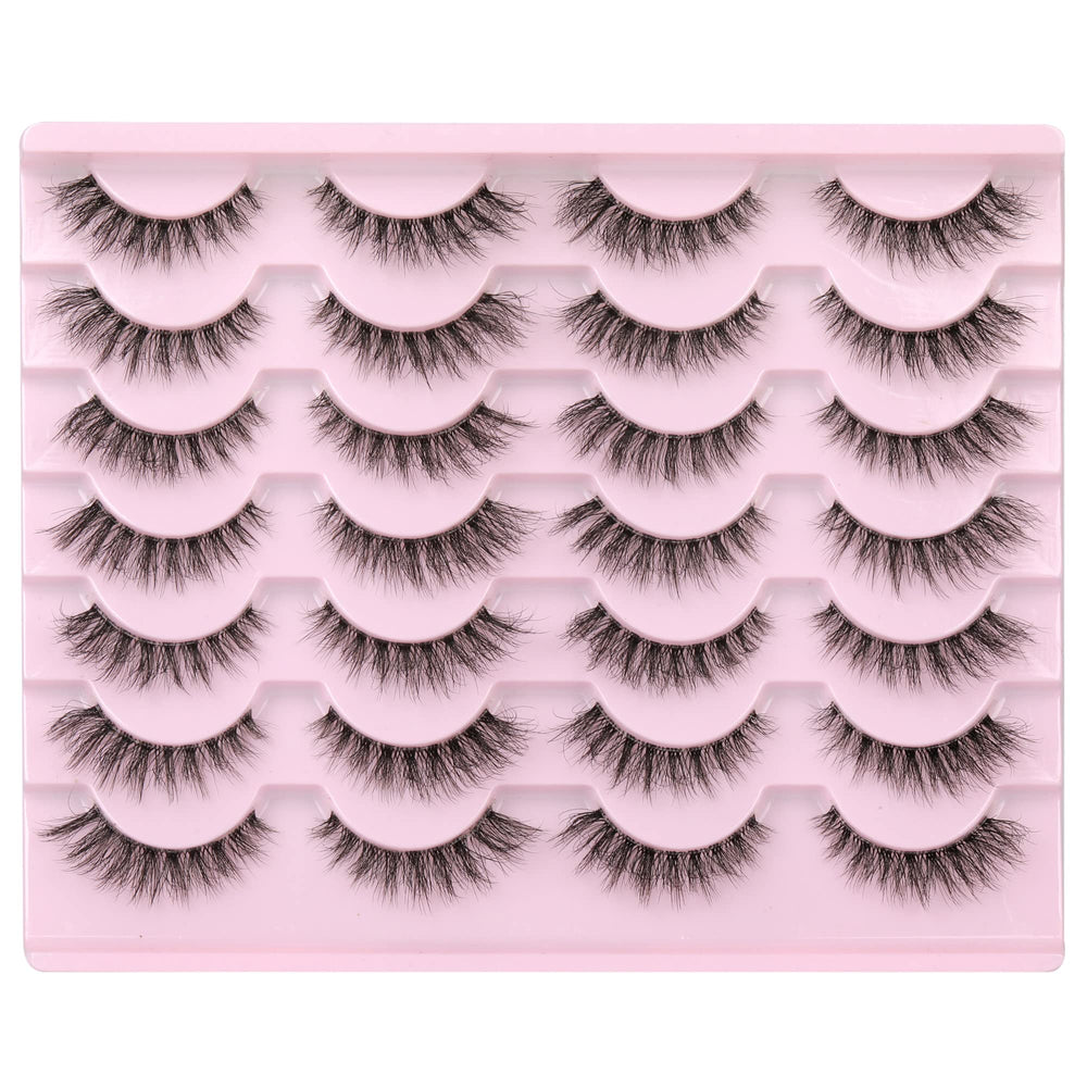 Newcally Cils vison wispy 3D pour un regard naturel et raffiné.