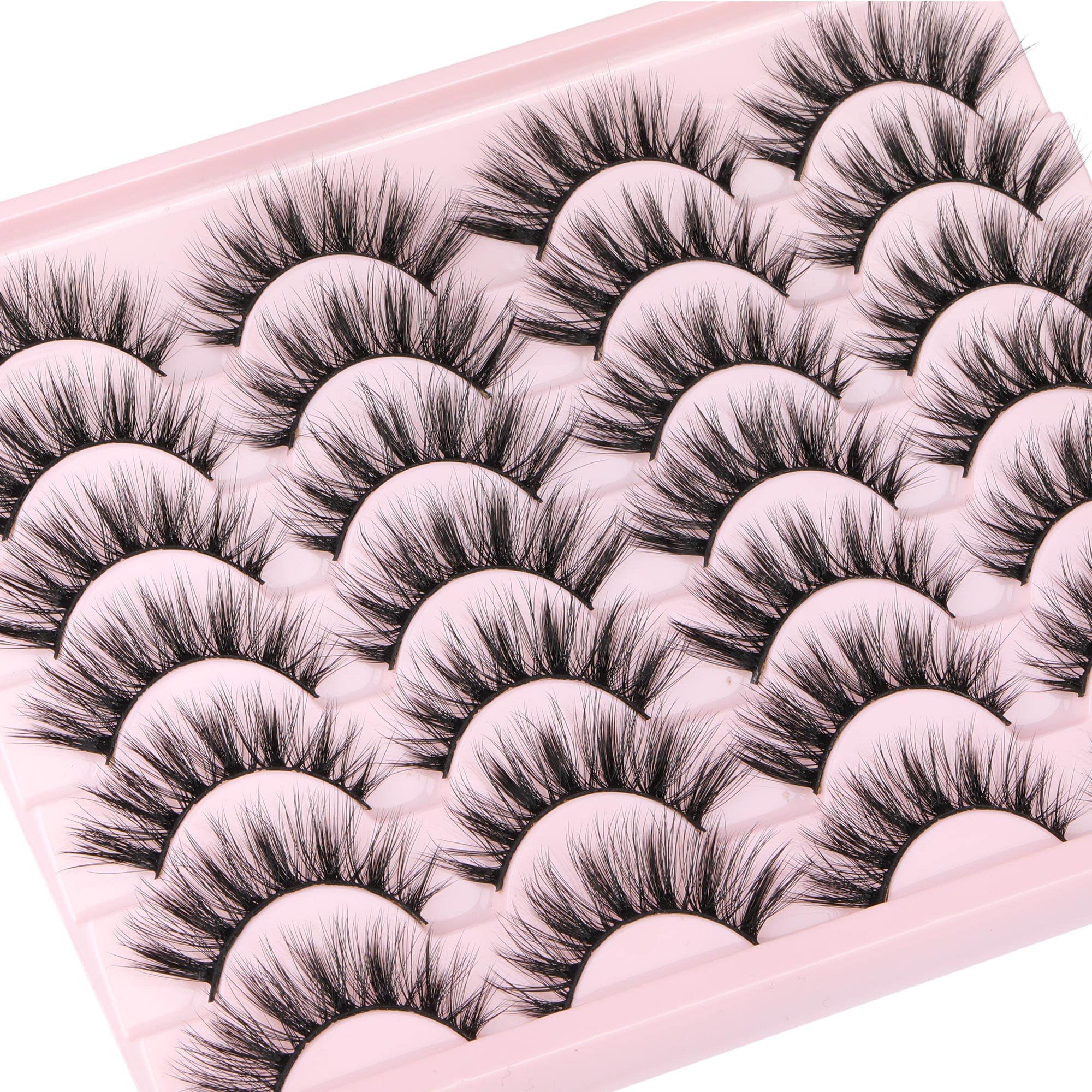 Newcally cils wispy 16mm, regard naturel et ouvert.