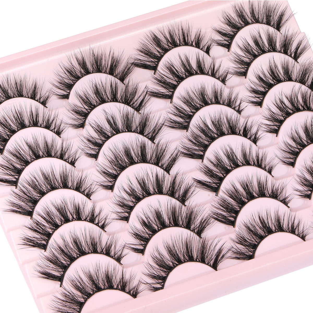Newcally cils wispy 16mm, regard naturel et ouvert.
