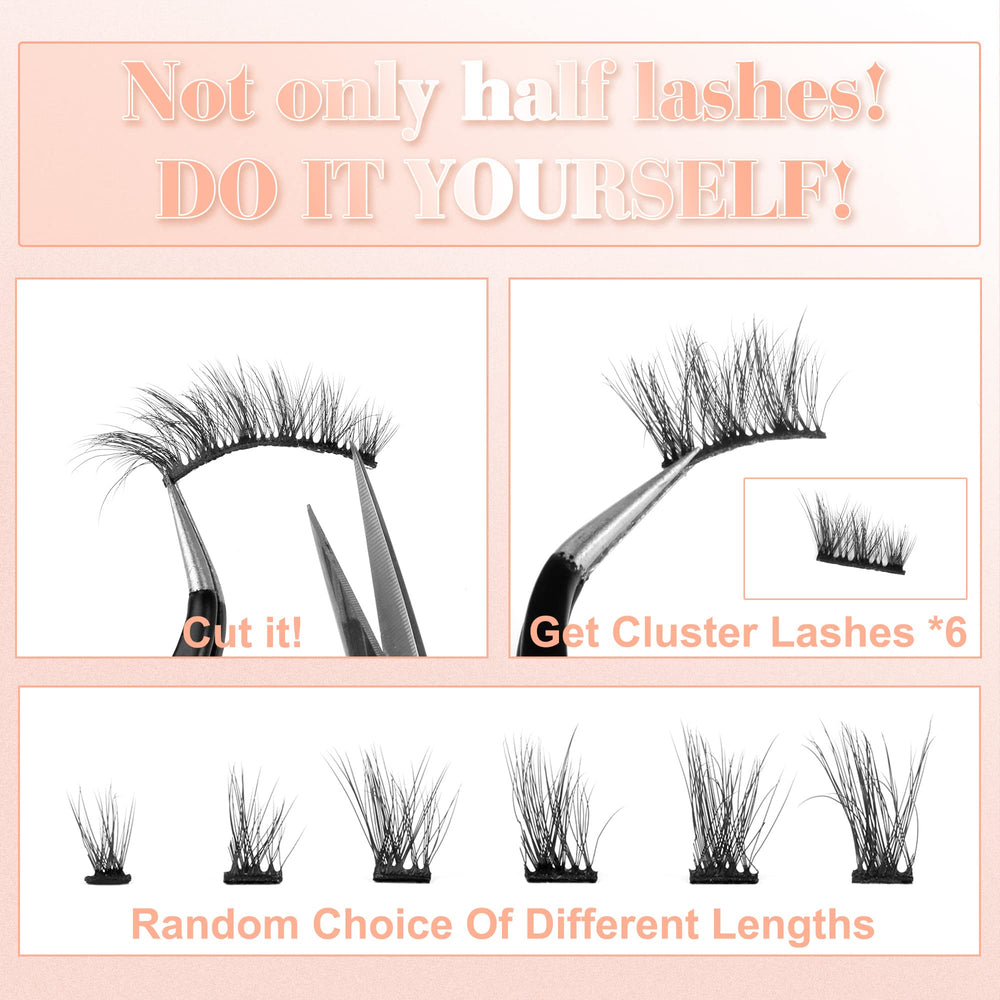Newcally demi-cils bande flexible pour un port confortable et adapté à chaque paupière.