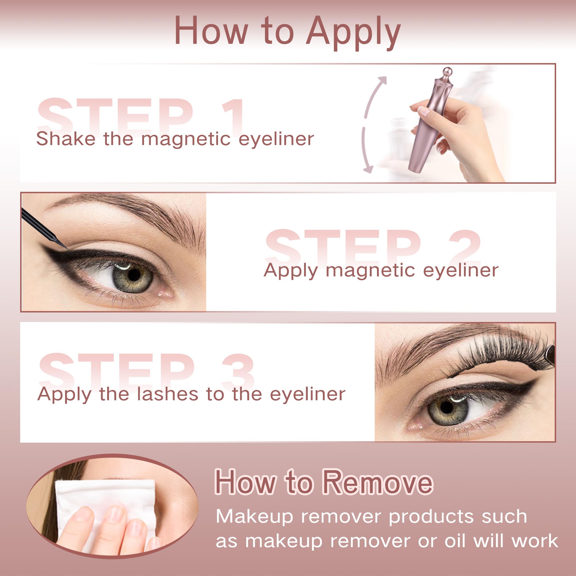 Newcally : effet manga des cils magnétiques pour un look volumineux.