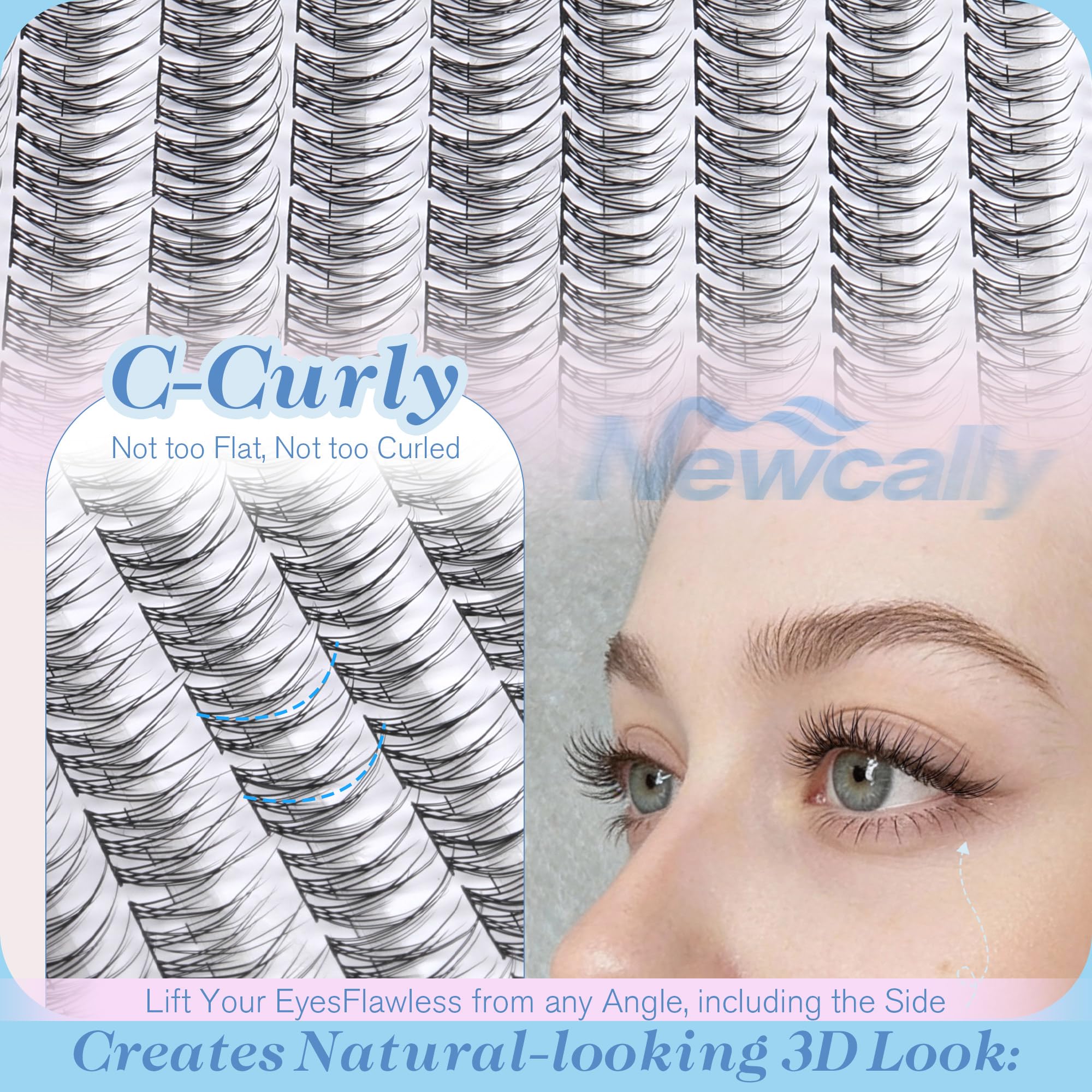 Newcally ensemble-complet-kit-extension-cils tout-en-un
