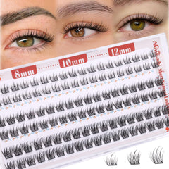 Newcally extension cils courtes 8-12 mm pour un regard naturel et éveillé