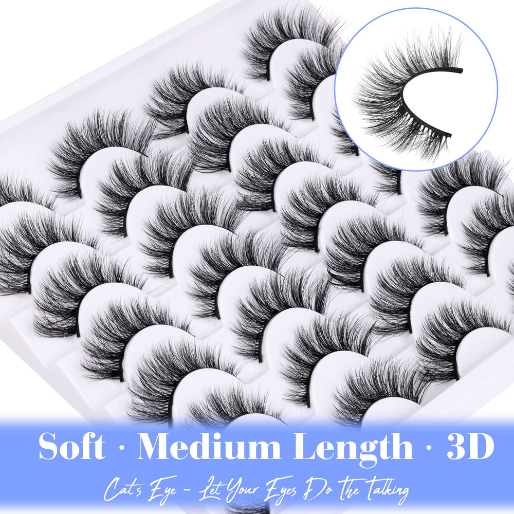 Texture 3D douce des cils Newcally pour un volume léger.