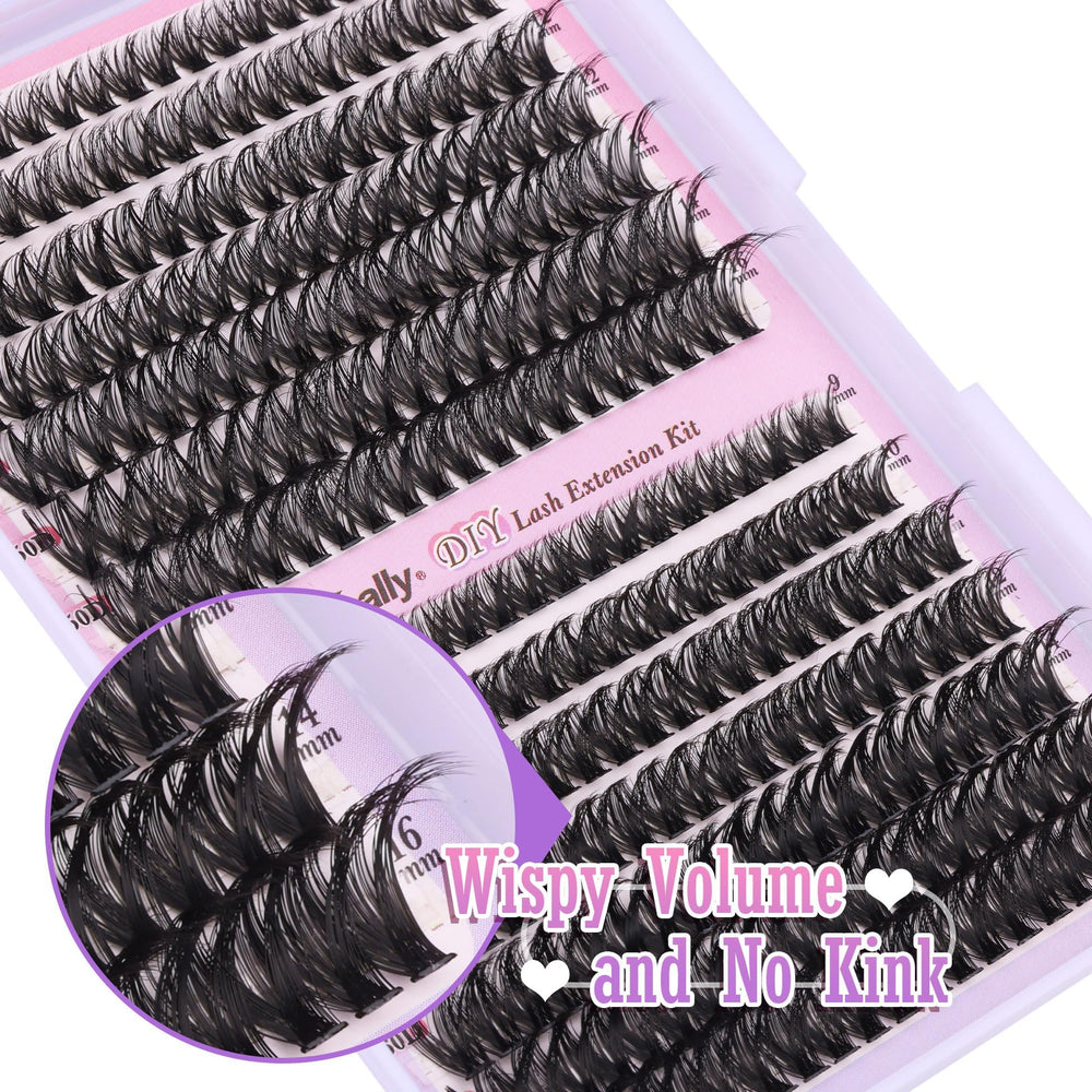 Newcally kit cils-usage-rapide etape facile pour appliquer rapidement à domicile.