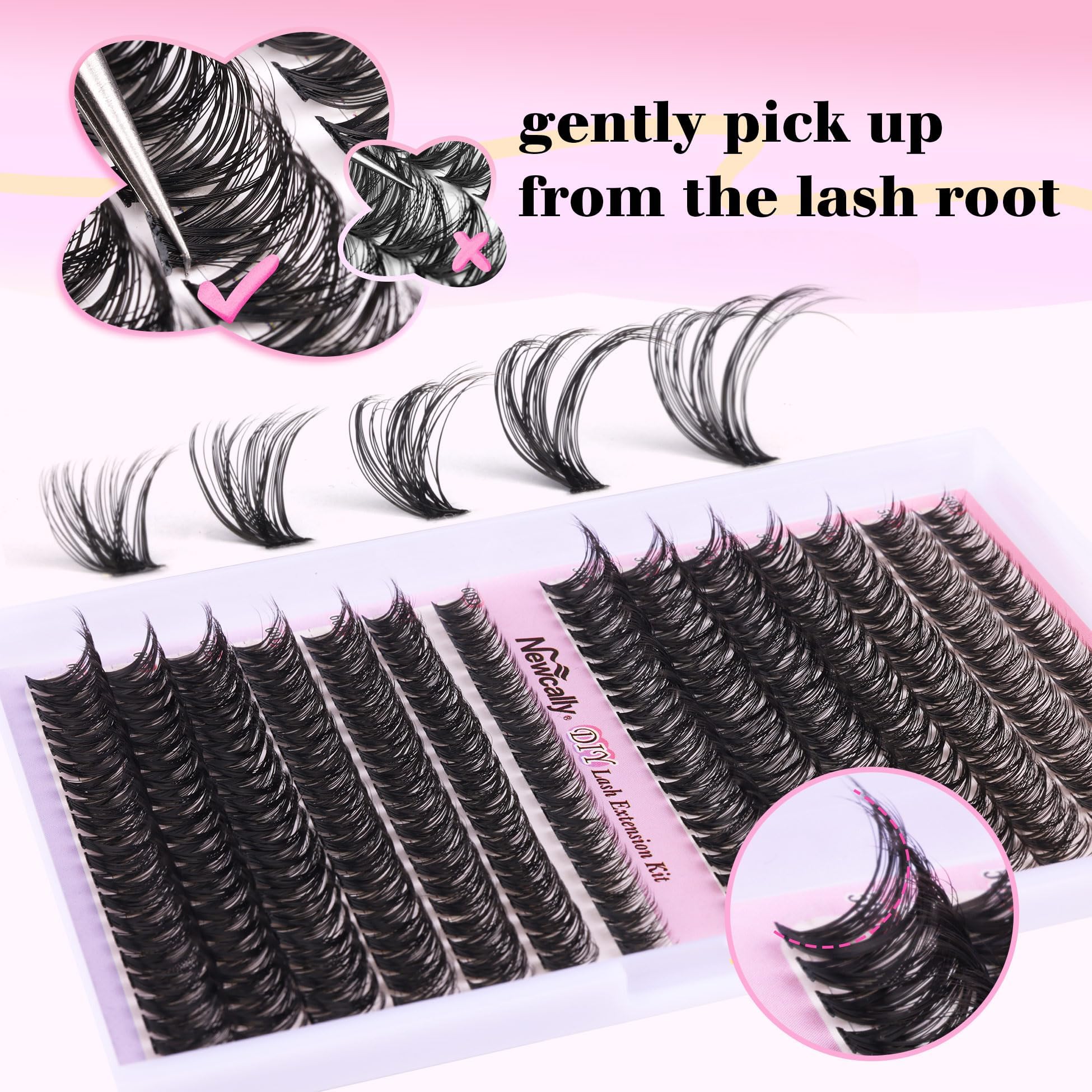 Newcally kit cils vegan-sans-cruaute option éthique et confortable.
