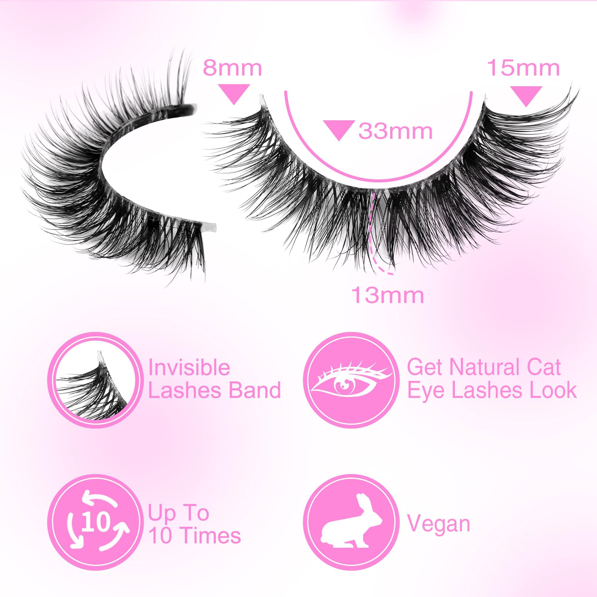 Newcally Lashes Mink – bande claire pour un rendu naturel en harmonie avec vos cils.