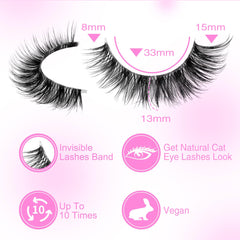Newcally Lashes Mink – bande claire pour un rendu naturel en harmonie avec vos cils.
