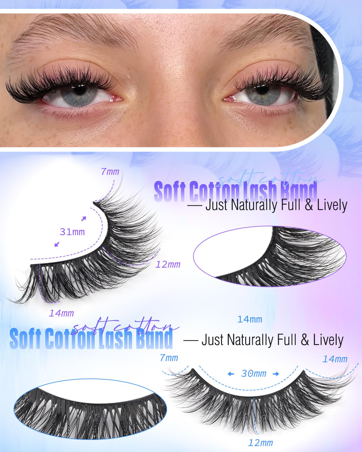Newcally Lashes fibres synthétiques vegan texture douce et respectueuse des animaux