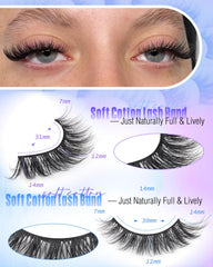 Newcally Lashes fibres synthétiques vegan texture douce et respectueuse des animaux
