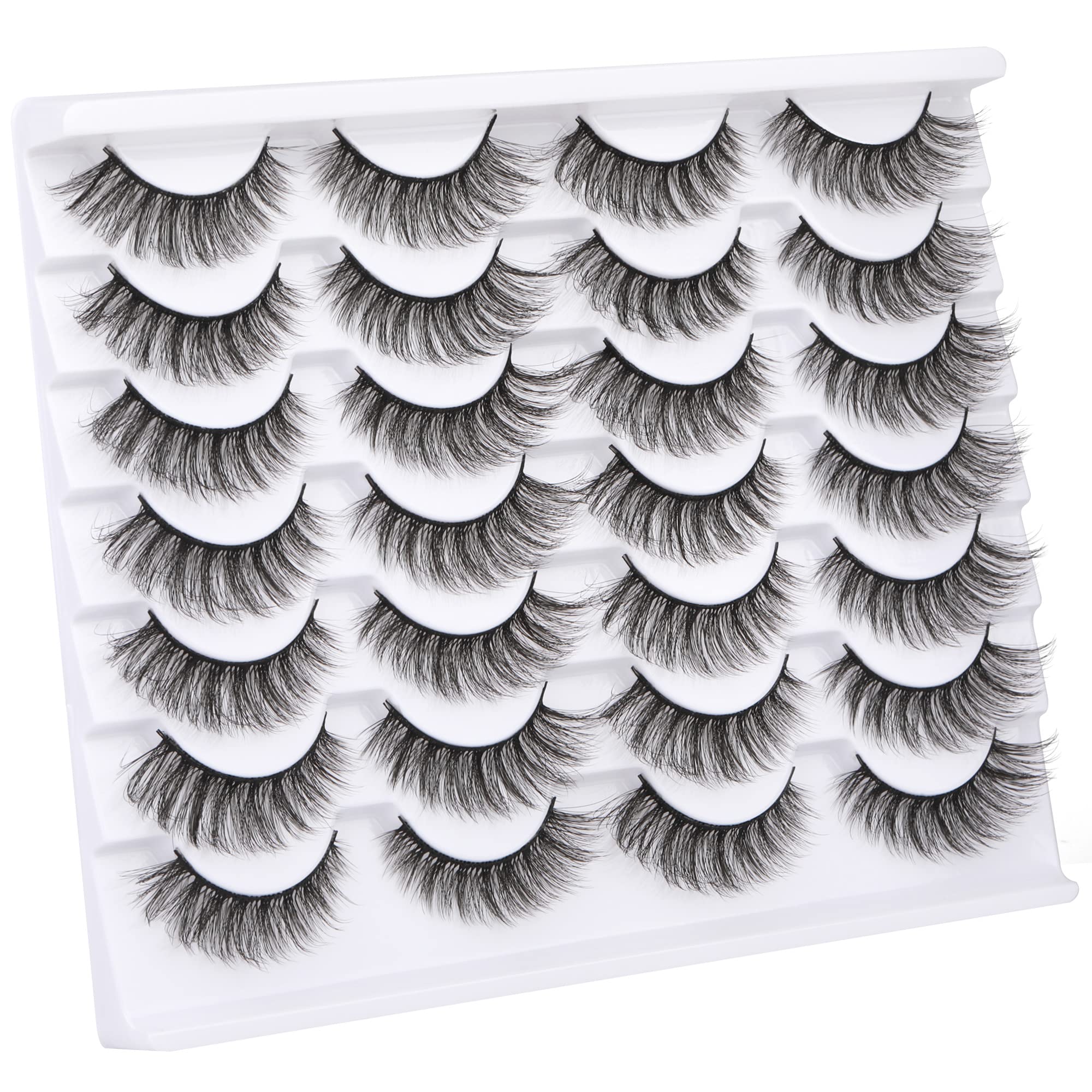 Newcally cils mink naturel, aspect long et fluide pour un maquillage rapide.