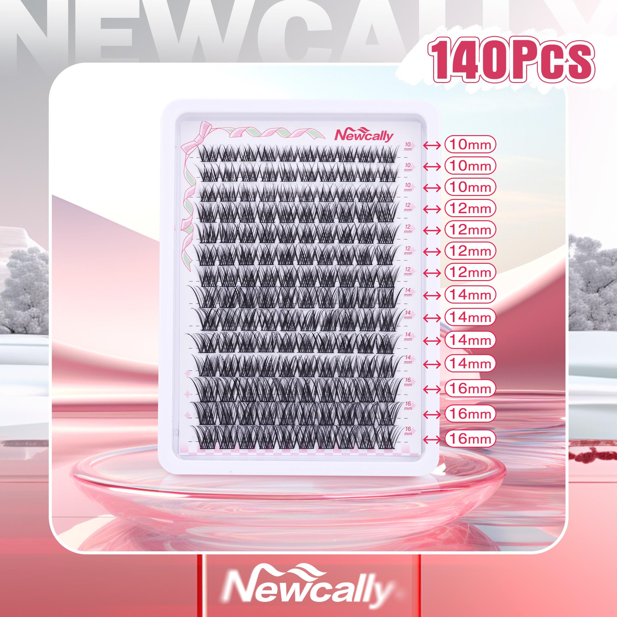 Newcally Wispy Lash Clusters application facile pour pose rapide et look naturel.