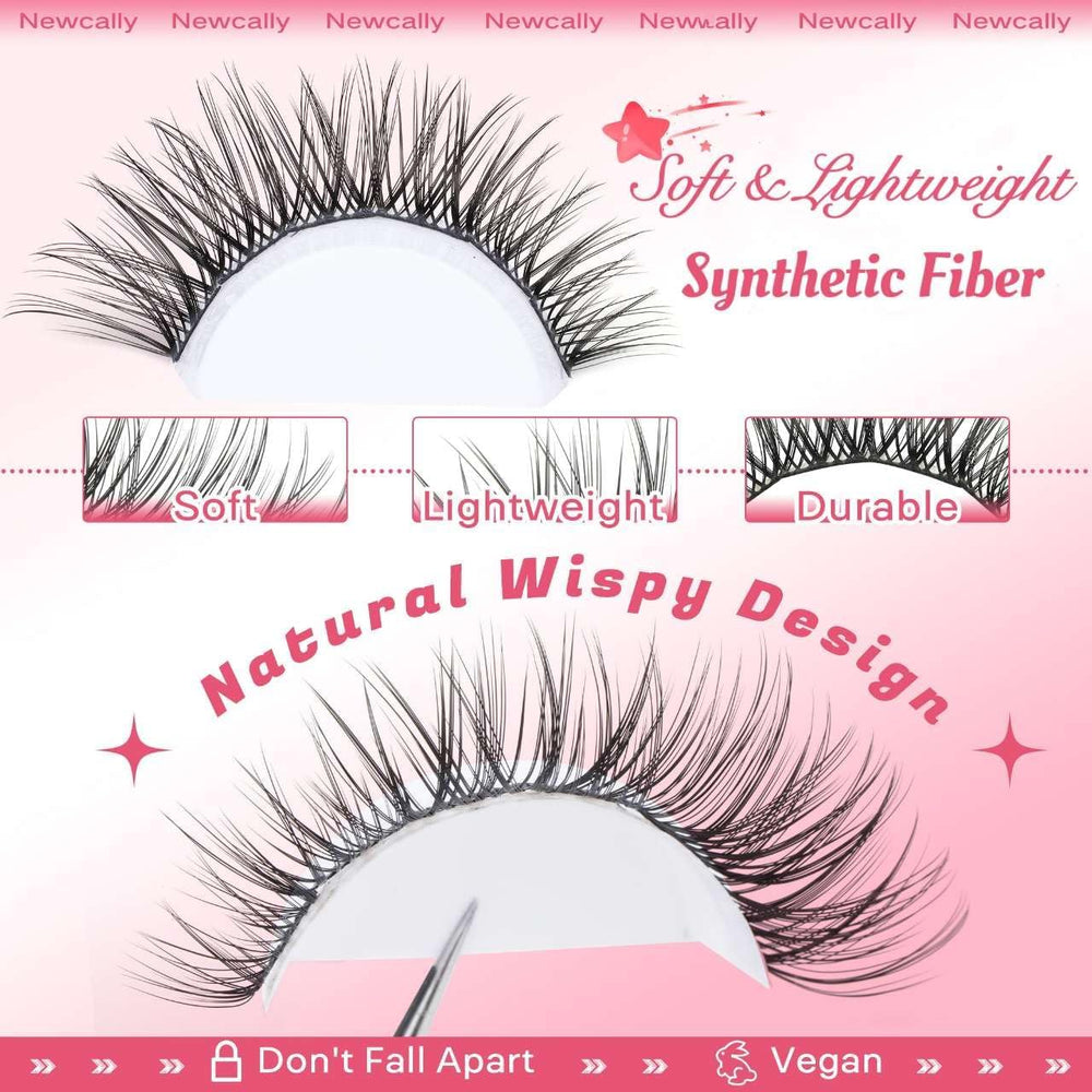 Newcally Wispy Lash Clusters réutilisables jusqu'à cinq fois avec soin.