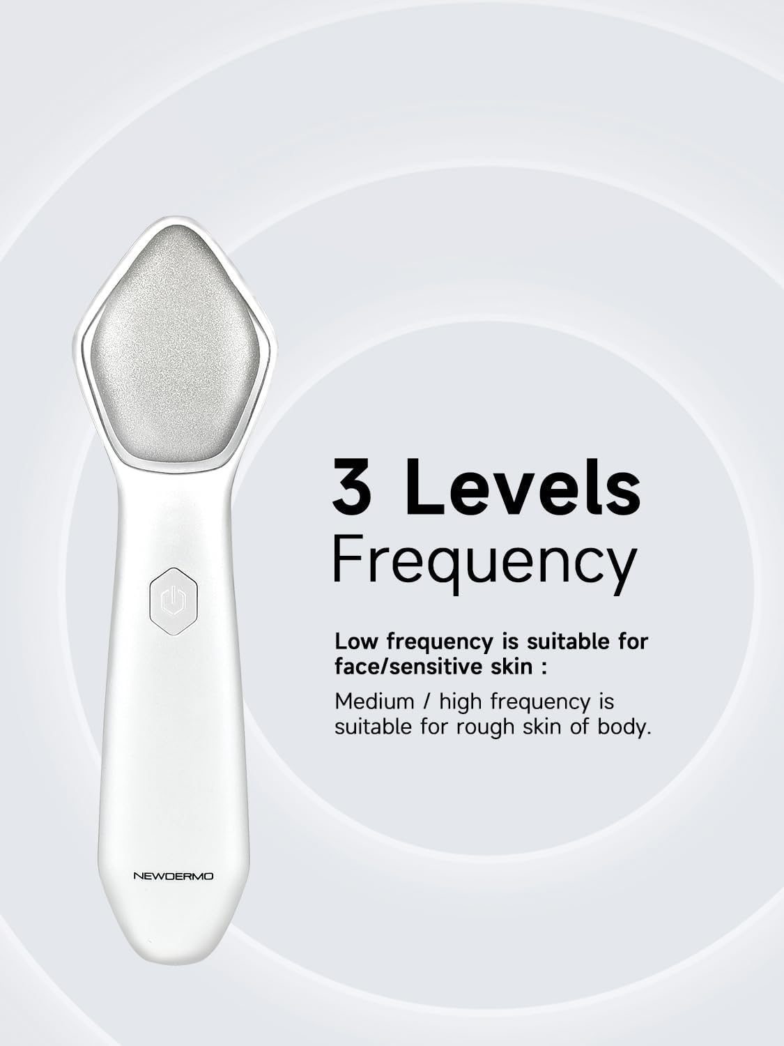 NEWDERMO Microdermabrasion Pro – trois niveaux d'intensité pour votre peau