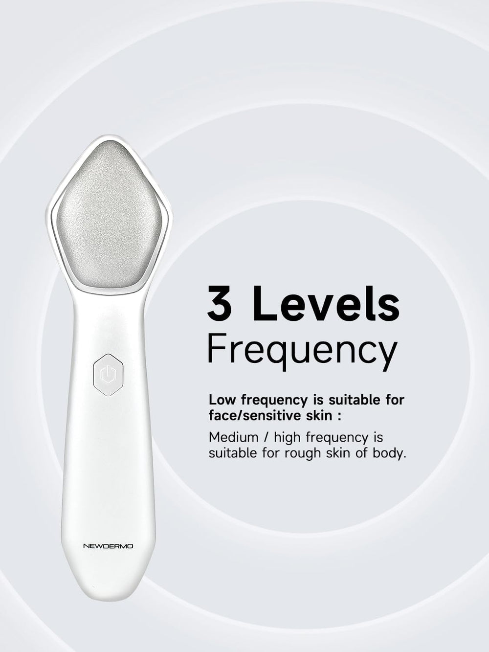 NEWDERMO Microdermabrasion Pro – trois niveaux d'intensité pour votre peau