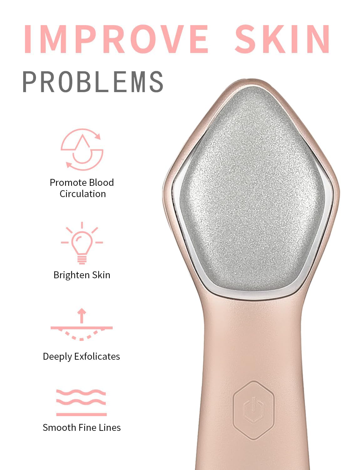 NEWDERMO Microdermabrasion trois-niveaux frequence adaptable a votre type de peau.