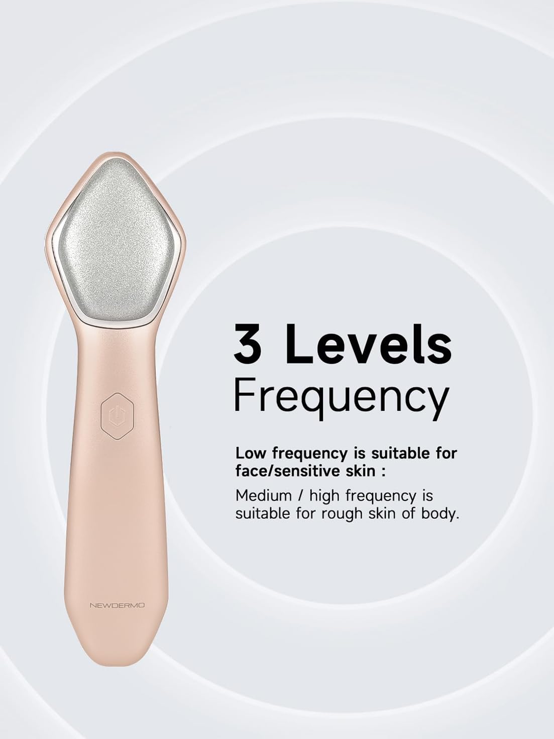 NEWDERMO Microdermabrasion zone coudes genoux, traitement cible et pratique.