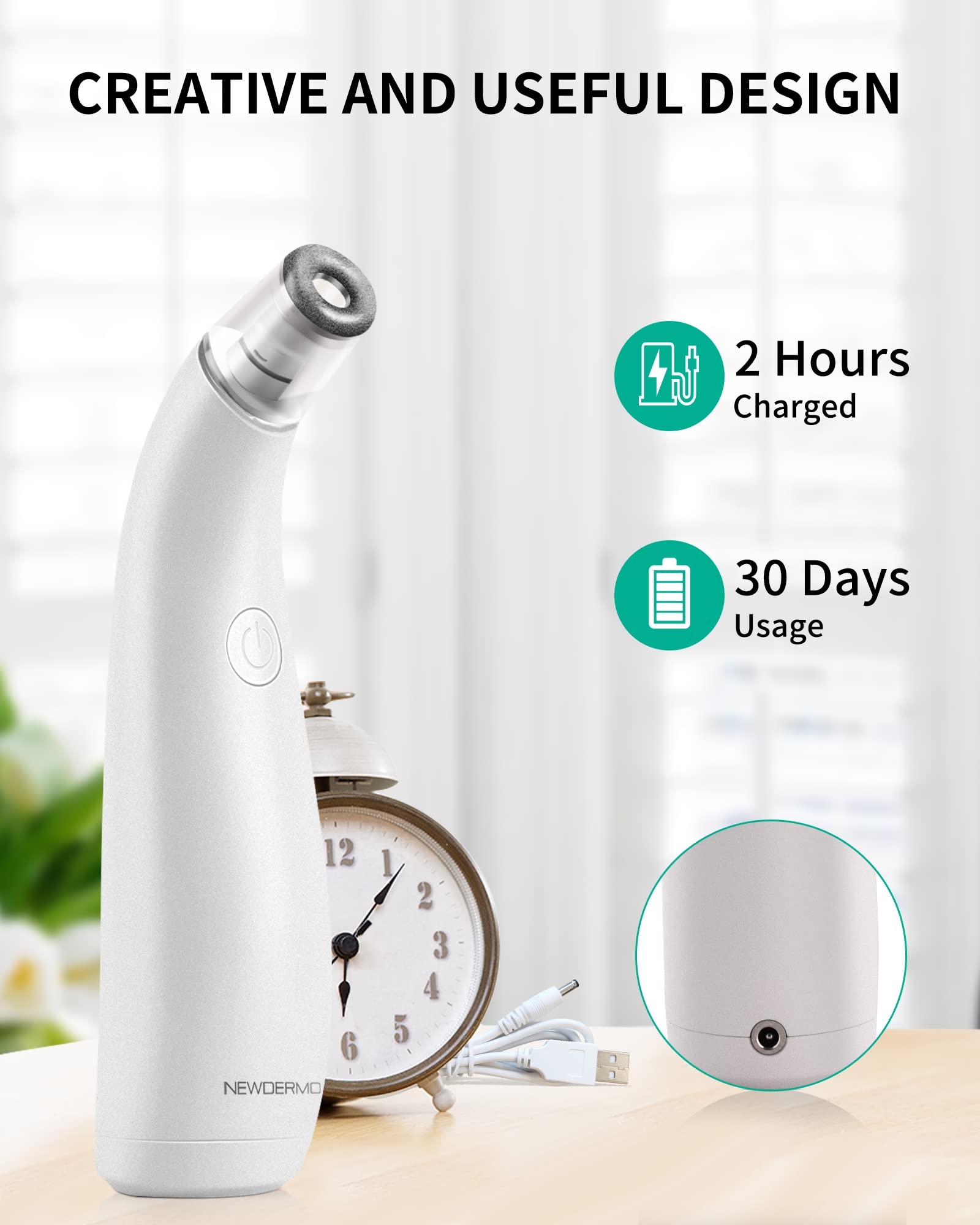 NEWDERMO portable-soin-visage-domicile idéal pour des séances régulières