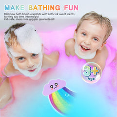 NEWFEIFAN bombes-bain couleurs surprises révélant des teintes vibrantes.