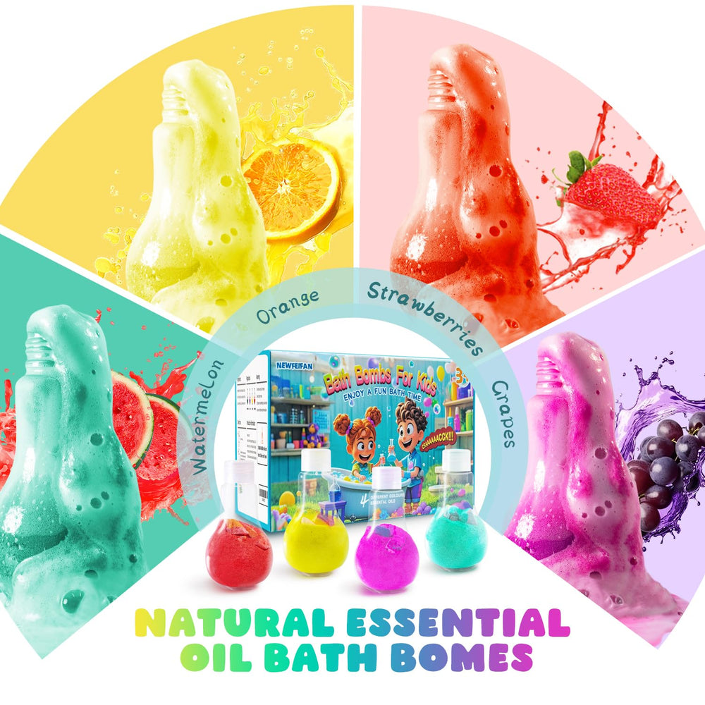 NEWFEIFAN bombes bain pour enfants activité éducative et colorée dans l eau