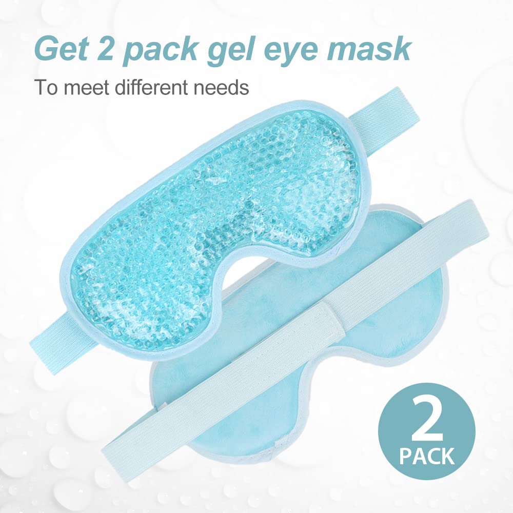 NEWGO masque-yeux-etui-de-stockage-reutilisable se transporte proprement et protège le gel.
