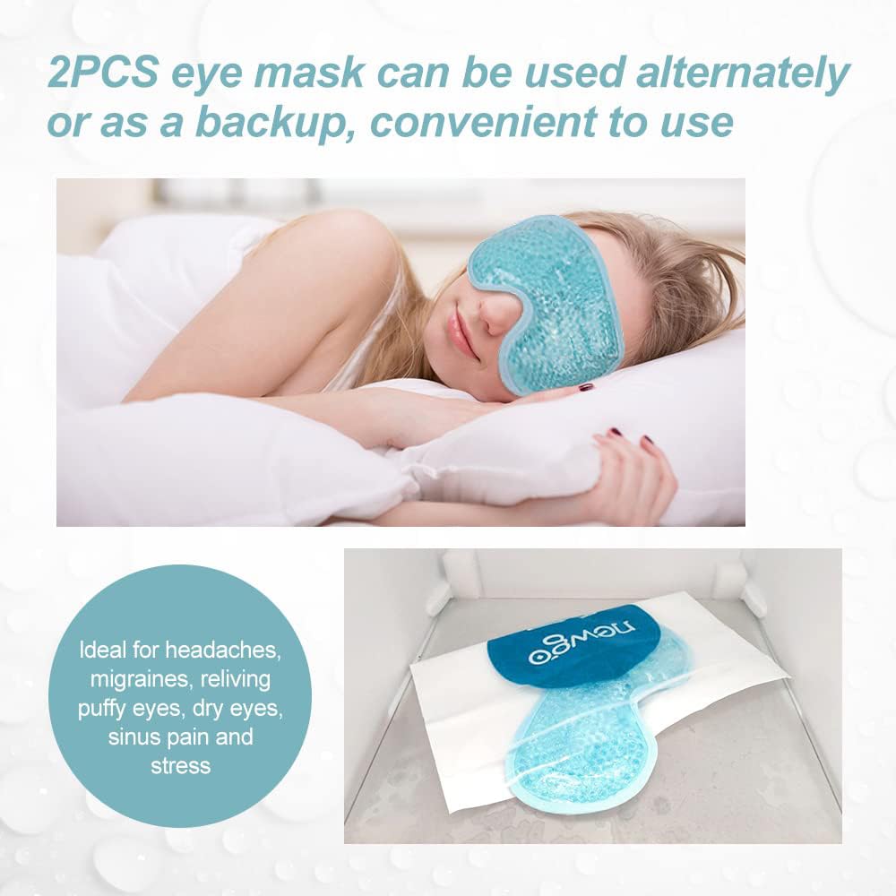 NEWGO masque-yeux-forme-confort-visage épouse les contours pour un calme profond.