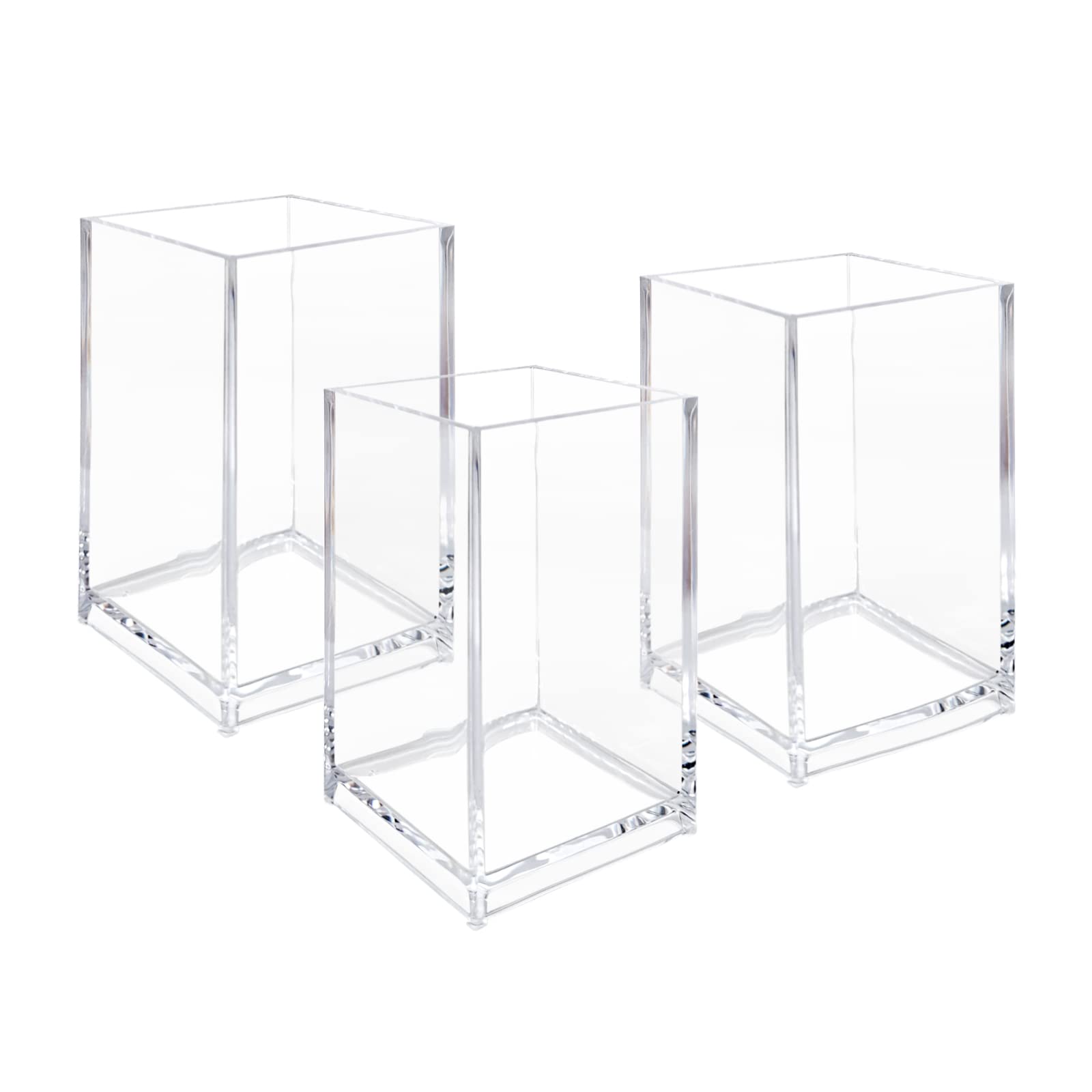Newkita gobelets acryliques transparents pour cosmétiques, visibilité facile.