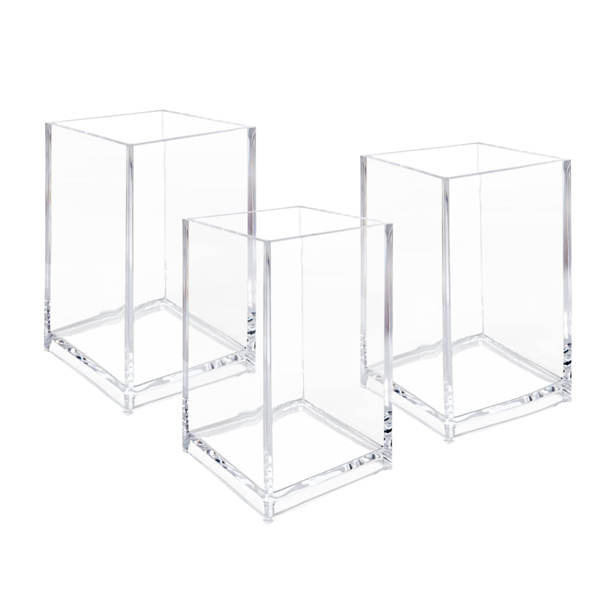 Newkita gobelets acryliques transparents pour cosmétiques, visibilité facile.