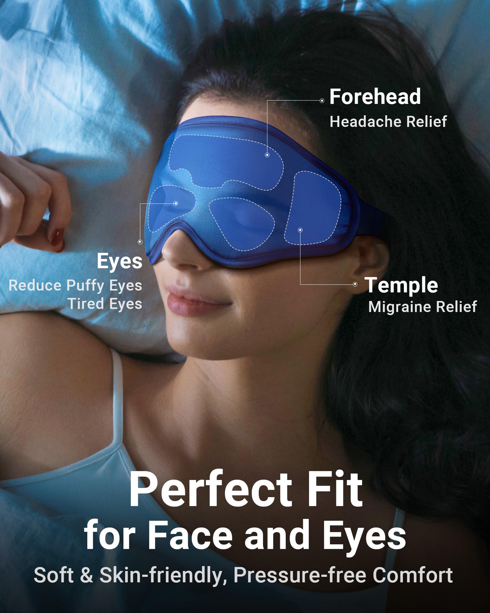 NEWLA Masque Yeux Compression Douce – relaxation après une longue journée.