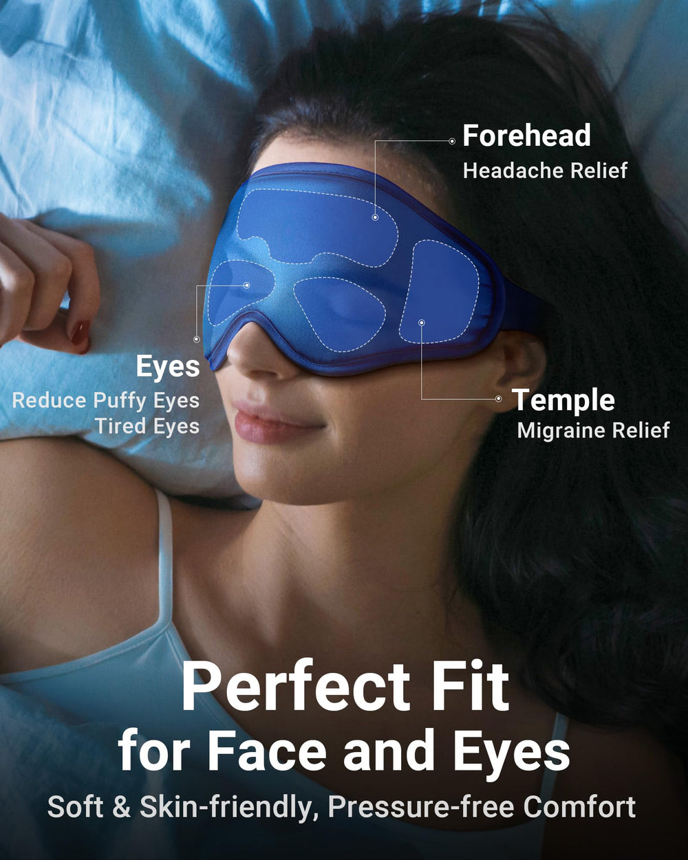 NEWLA Masque Yeux Compression Douce – relaxation après une longue journée.