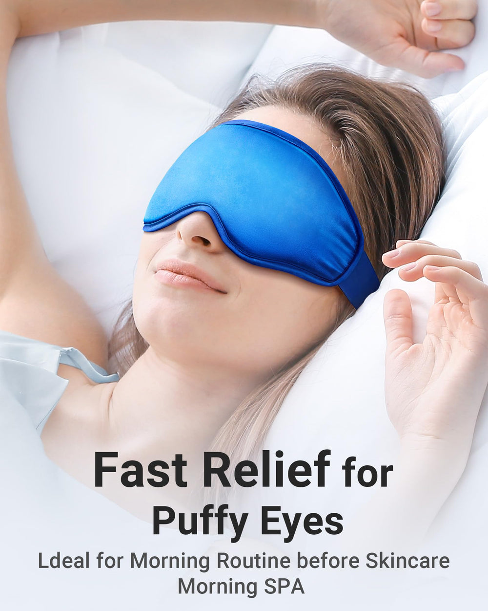 NEWLA Masque Yeux Lavable et Réutilisable – préparation pour une utilisation répétée.